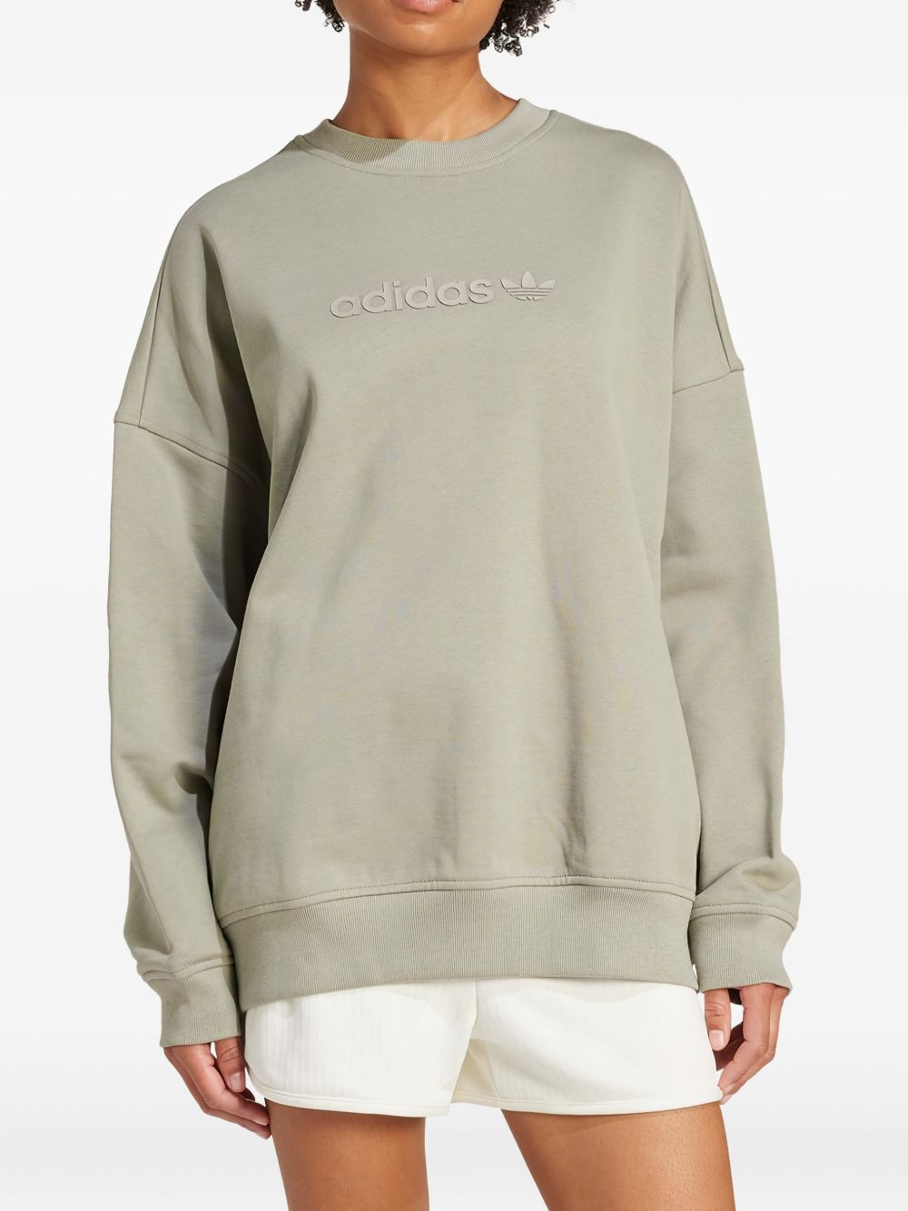 Essentials Linear logo-appliqué sweatshirt - 2