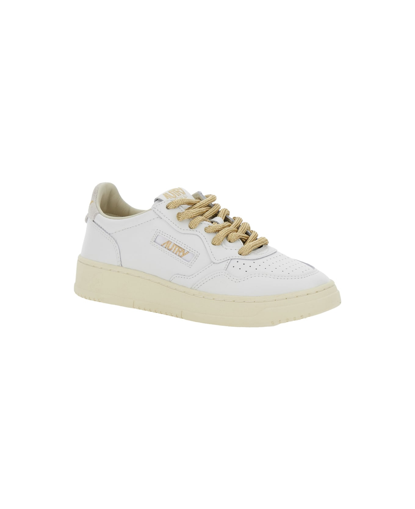 Medalist White Low Top Sneakers With Lace-up Closure In Leather Woman - 2