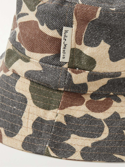 Nudie Jeans Martinsson Camouflage-Print Organic Cotton-Twill Bucket Hat outlook