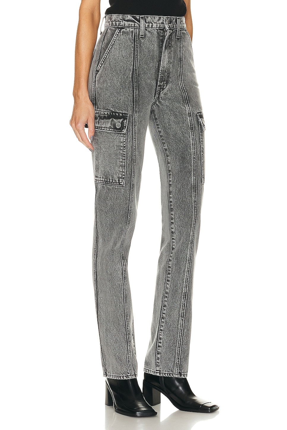 Harper High Rise Slim Cargo - 2