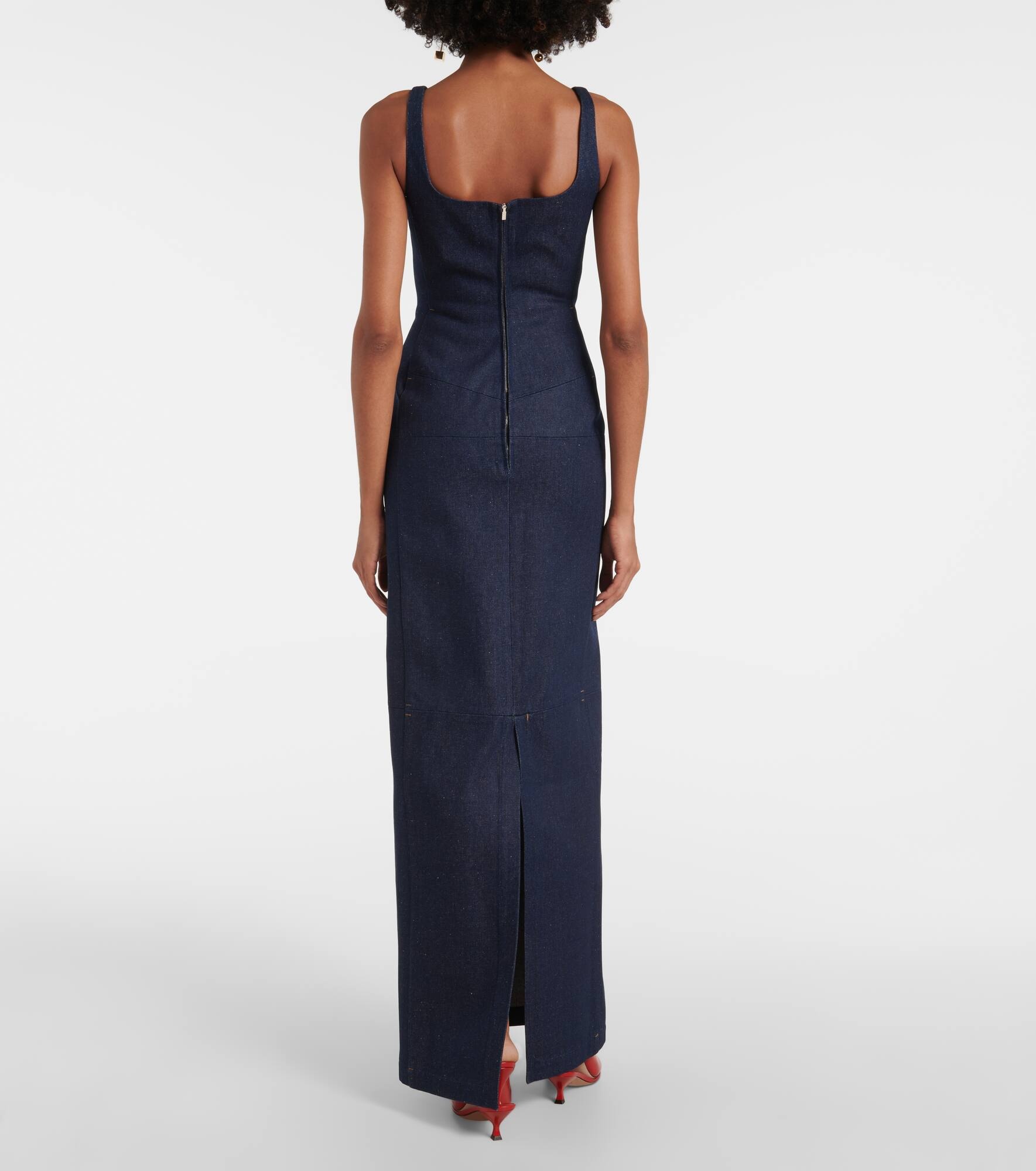 La Robe De-Nîmes Spoglio denim bustier dress - 3