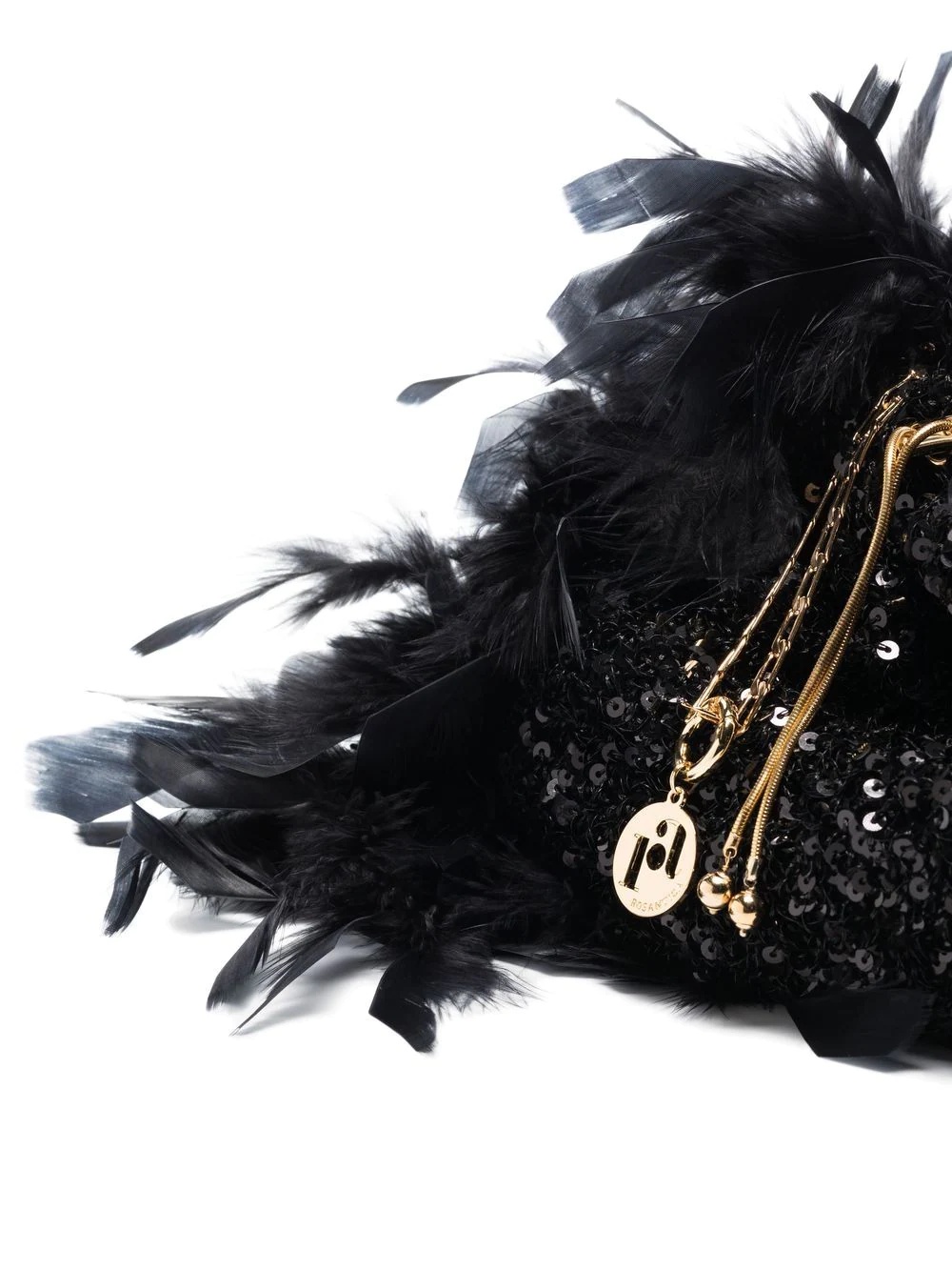 Fatale feather-embellished shoulder bag - 5