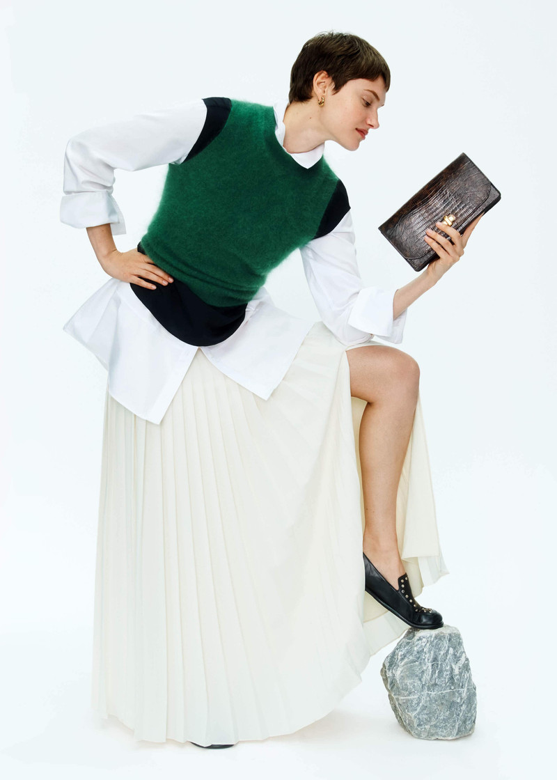 Slit Full-Length Skirt 7