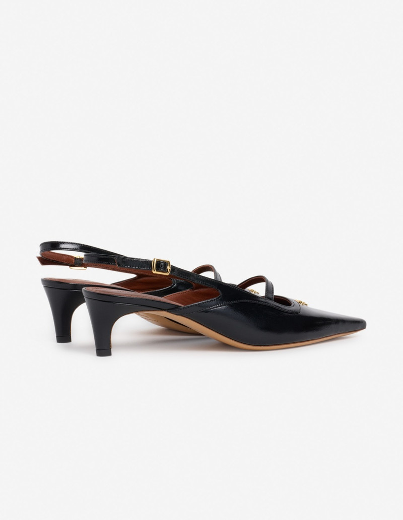 FESTIVE LEATHER POINTY SLING BACK 4