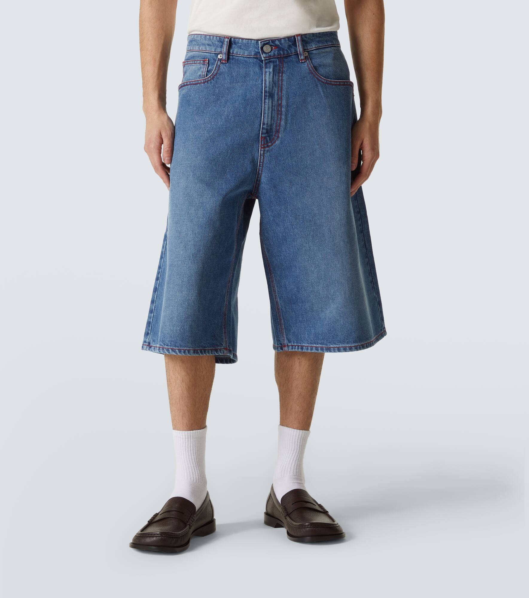 Indiana denim Bermuda shorts - 3