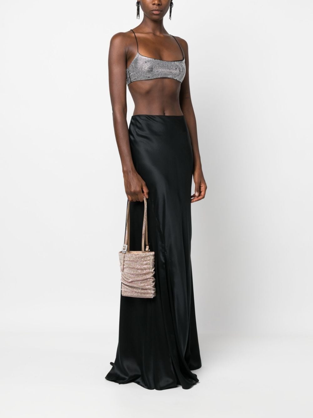 rhinestone-embellished shoulder bag - 2
