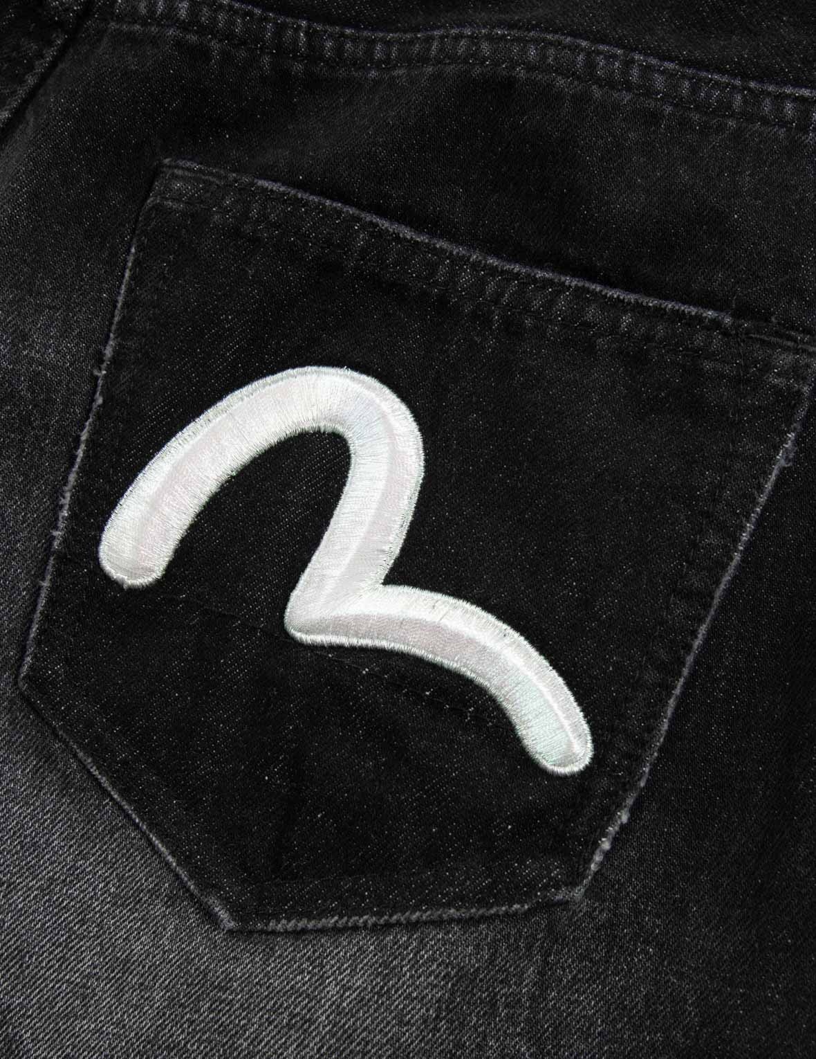 SEAGULL EMBROIDERY DETACHABLE CUTOUT FASHION FIT JEANS - 11