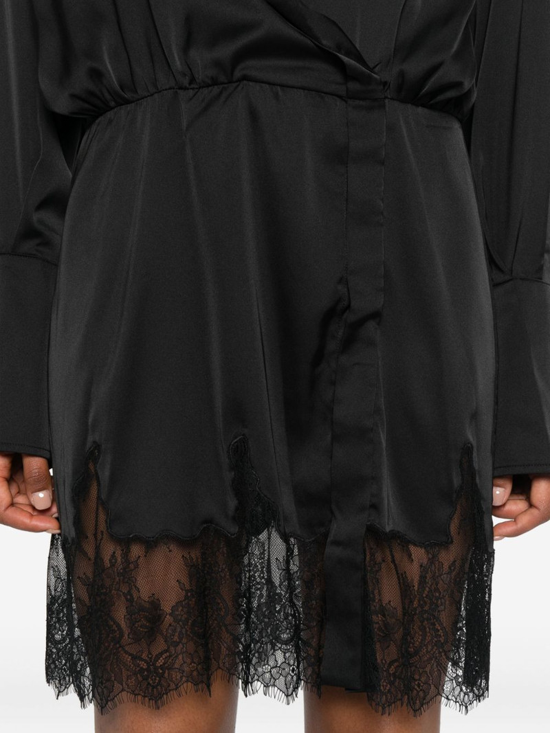lace-trimmed satin dress 5