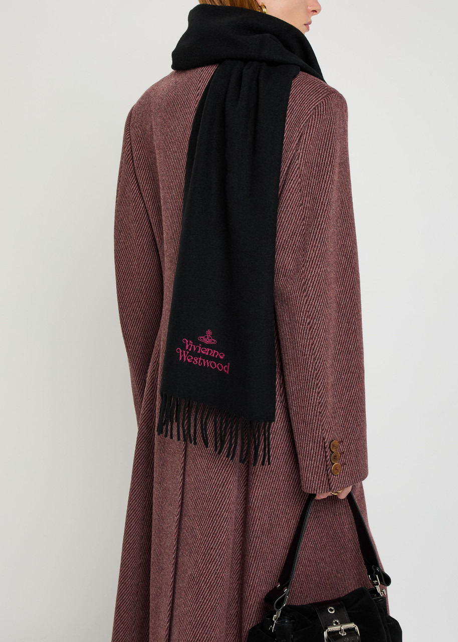 Vivienne Westwood Logo-embroidered Wool Scarf - 2
