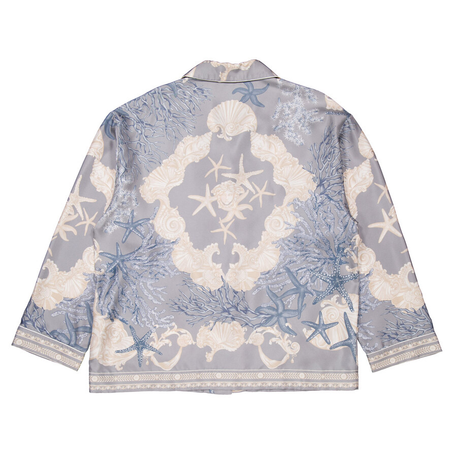 Versace Barocco Sea Silk Oversize Shirt - 6