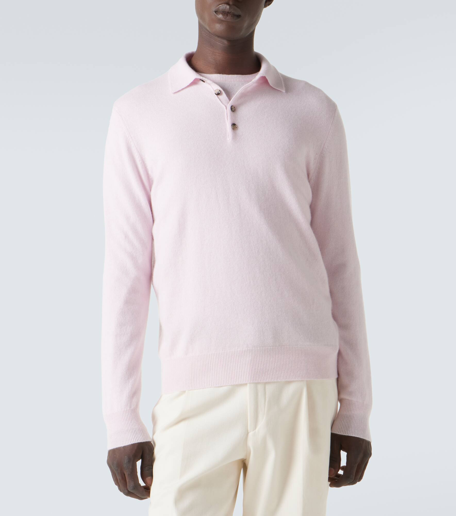 Cashmere polo sweater - 3