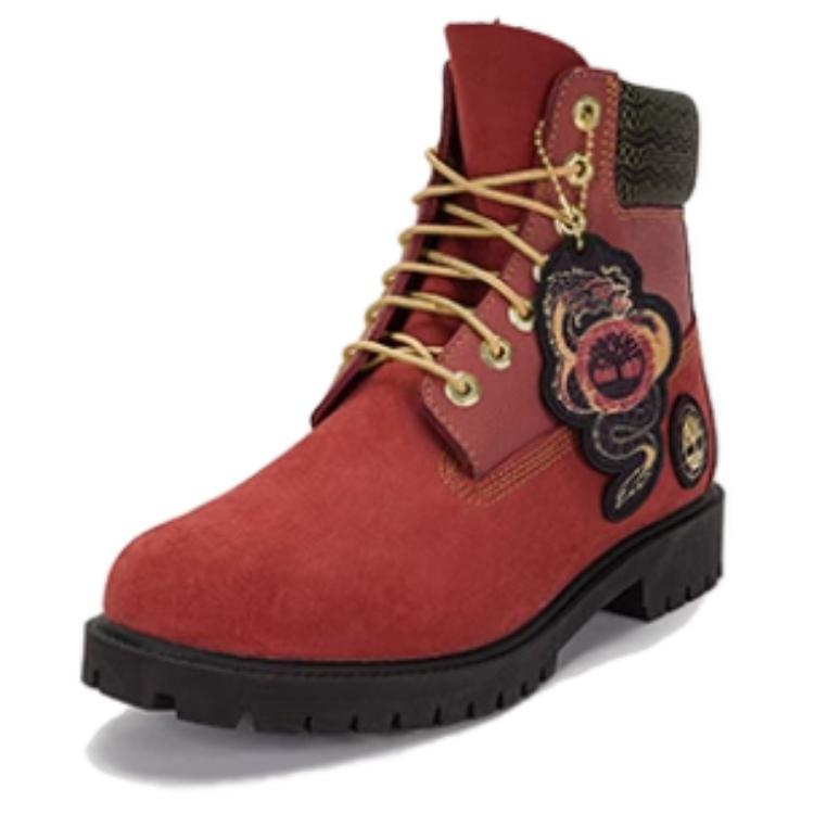 Timberland 6 Inch Lace Waterproof Boots 'Dark Red Nubuck' A29PN - 3