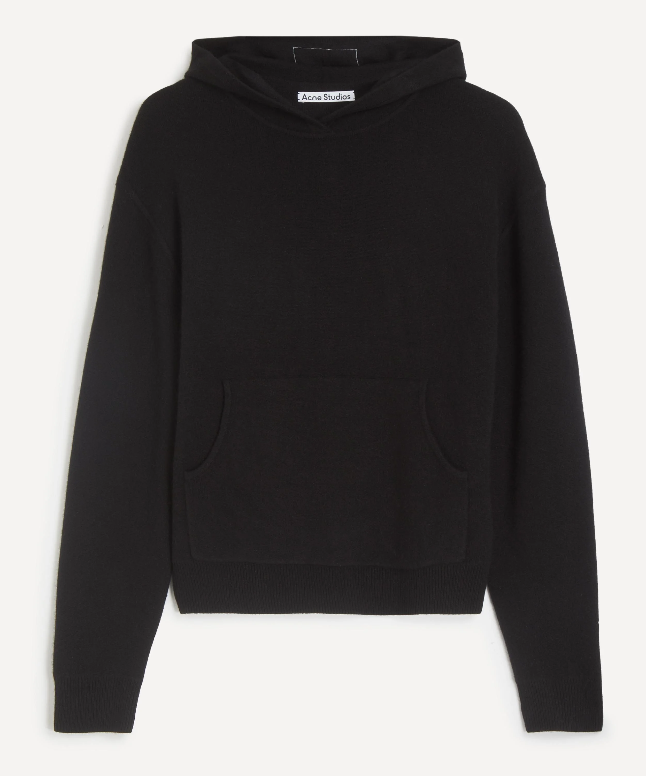 Black Cashmere Hoodie - 1