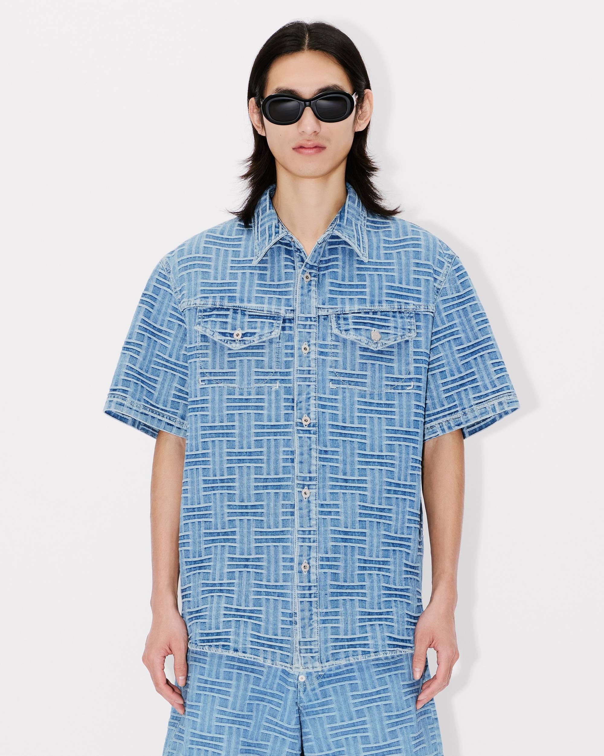 'KENZO Weave' shirt in japanese denim - 3