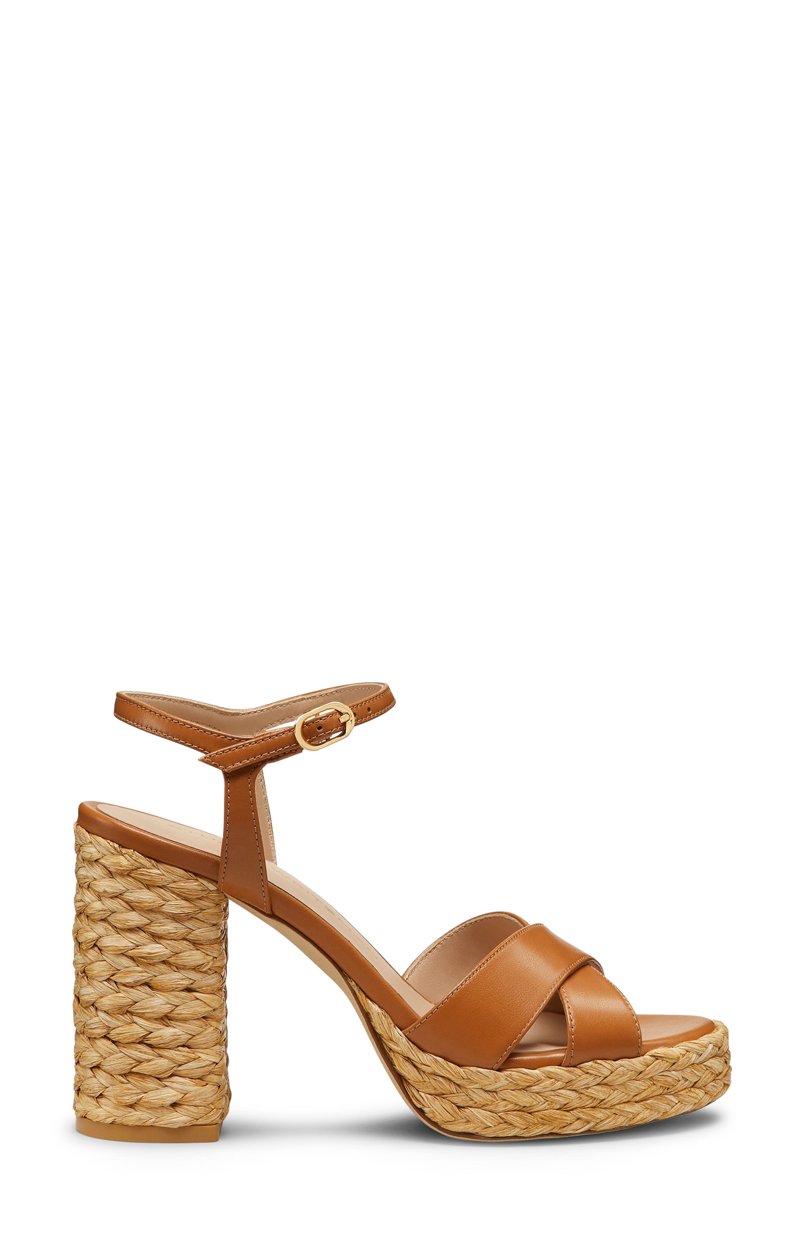 Stuart Weitzman Dayna Platform Sandal in Macchiato/Natural at Nordstrom - 3
