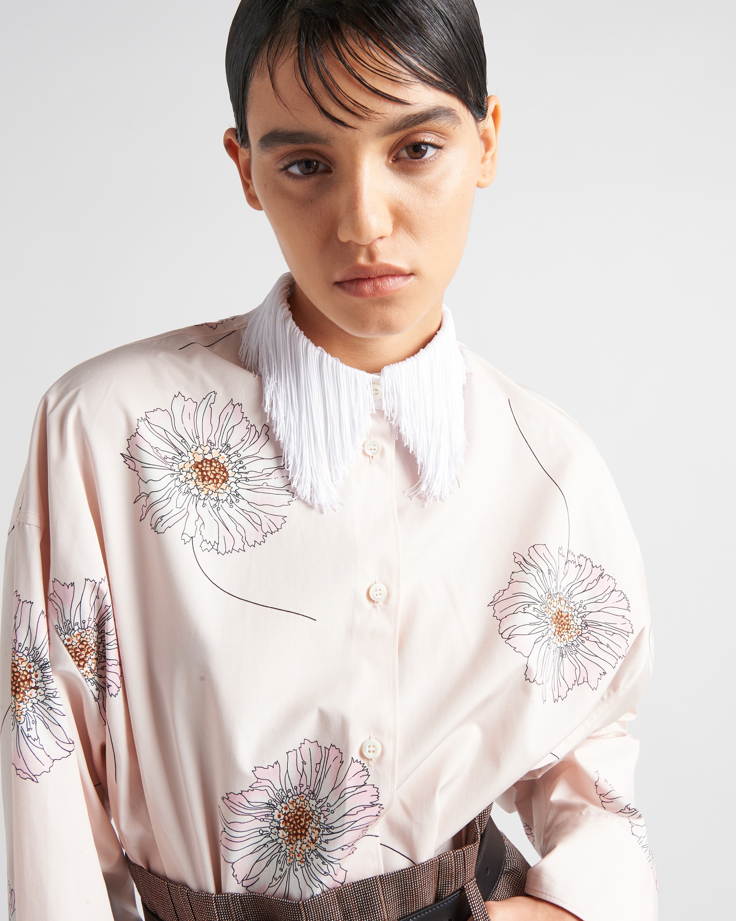 Printed poplin shirt - 4