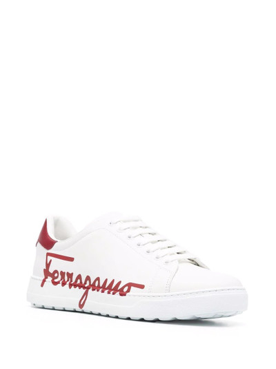 Salvatore Ferragamo side logo-print sneakers outlook