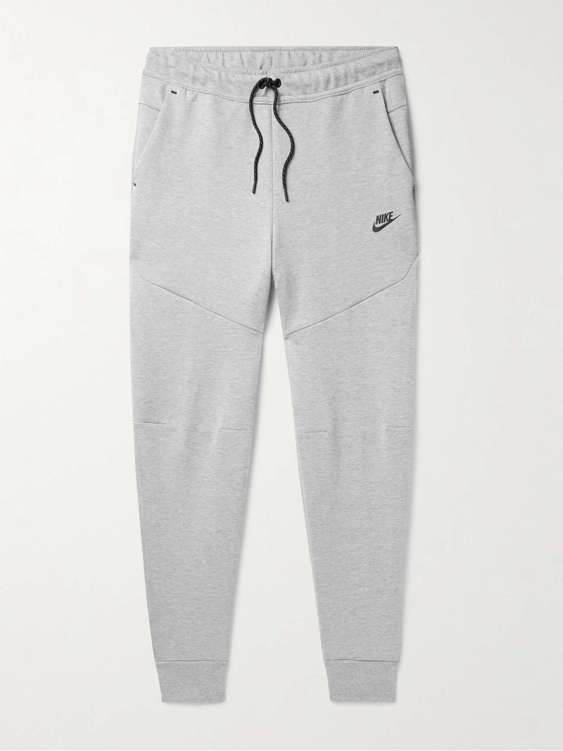 Sportswear Tapered Logo-Print Cotton-Blend Tech-Fleece Sweatpants - 1