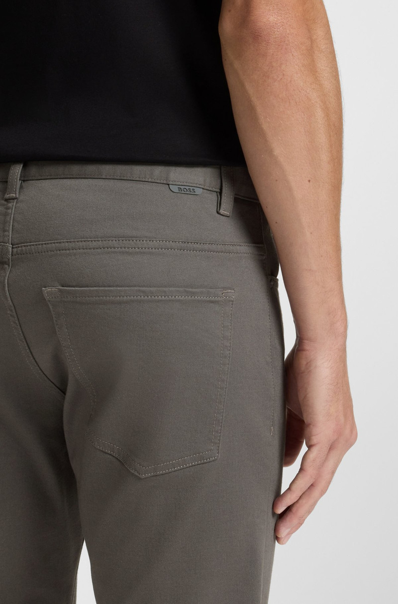 DELAWARE SLIM-FIT TROUSERS IN BRUSHED SATIN 5