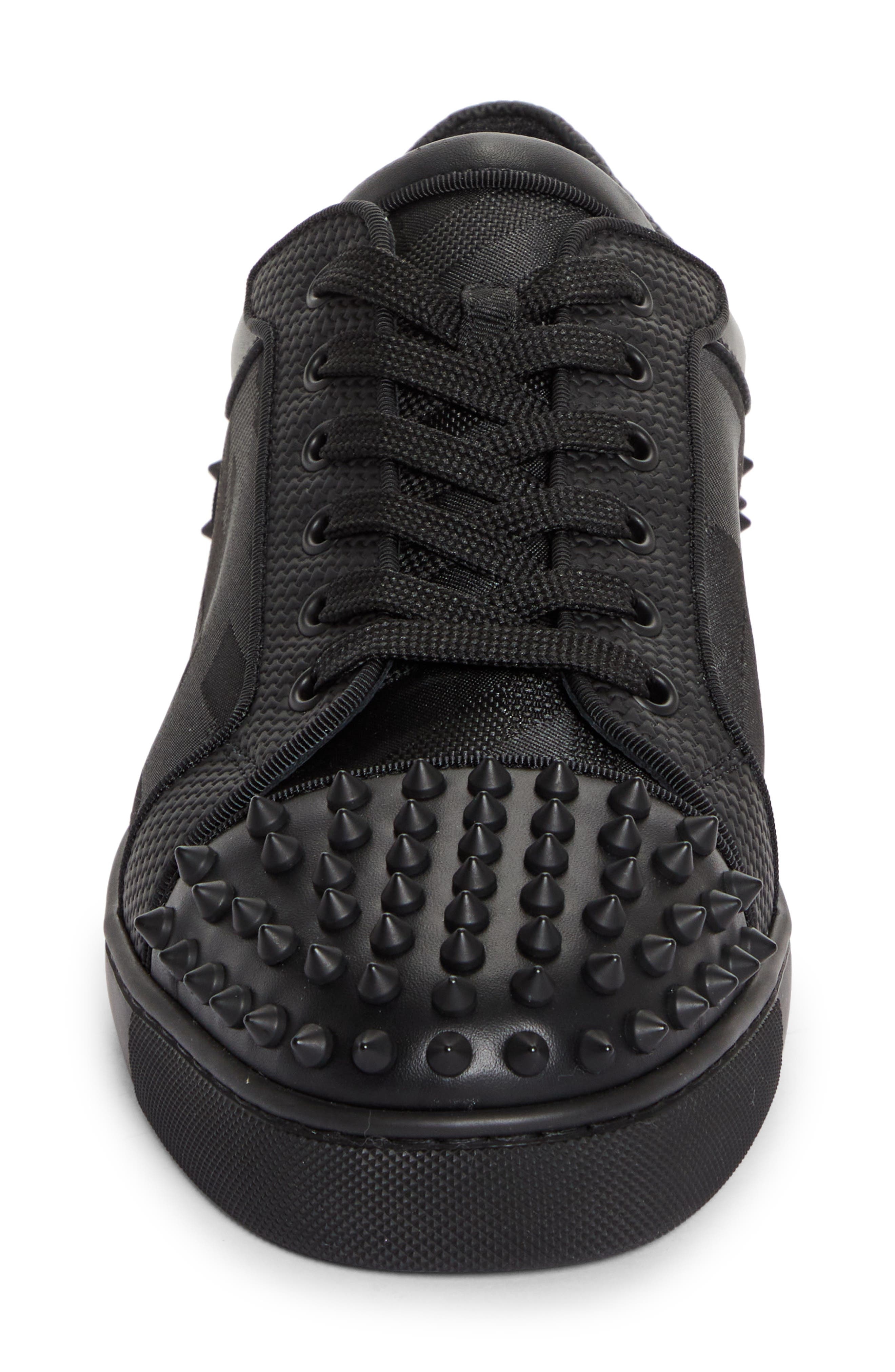 Christian Louboutin Seavaste 2 Orlato Flat Sneaker in Black/Black Matte at Nordstrom - 4