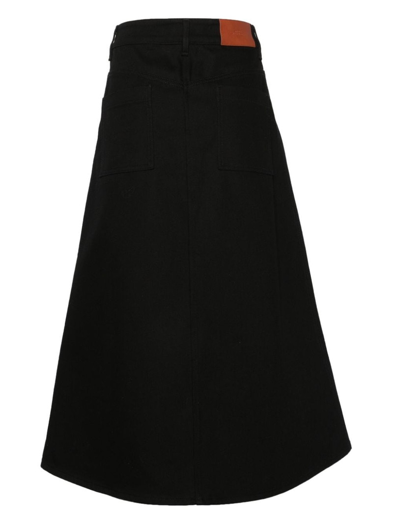 Studio Nicholson Baringo cotton midi skirt outlook