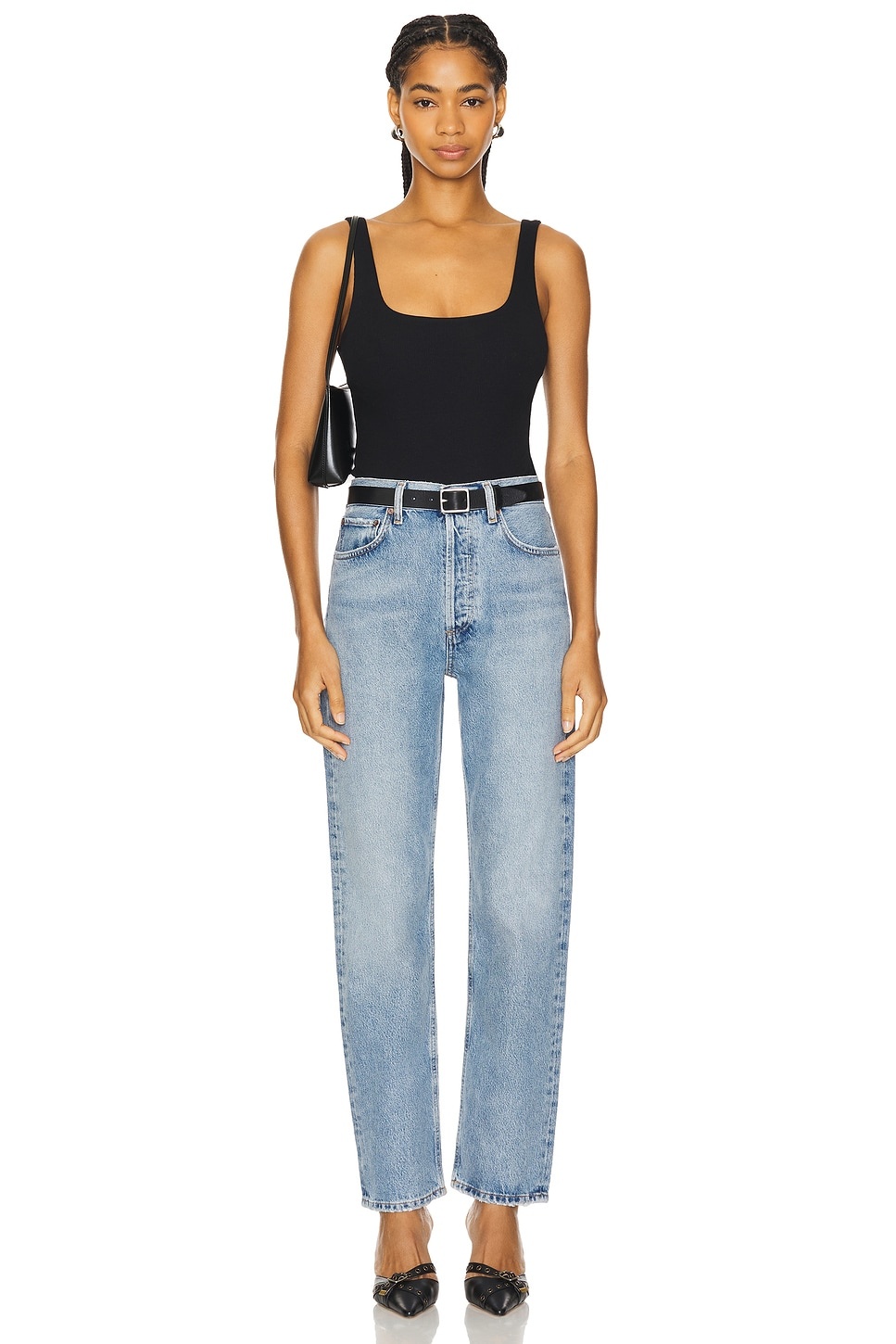 90s Pinch Waist High Rise Straight - 5
