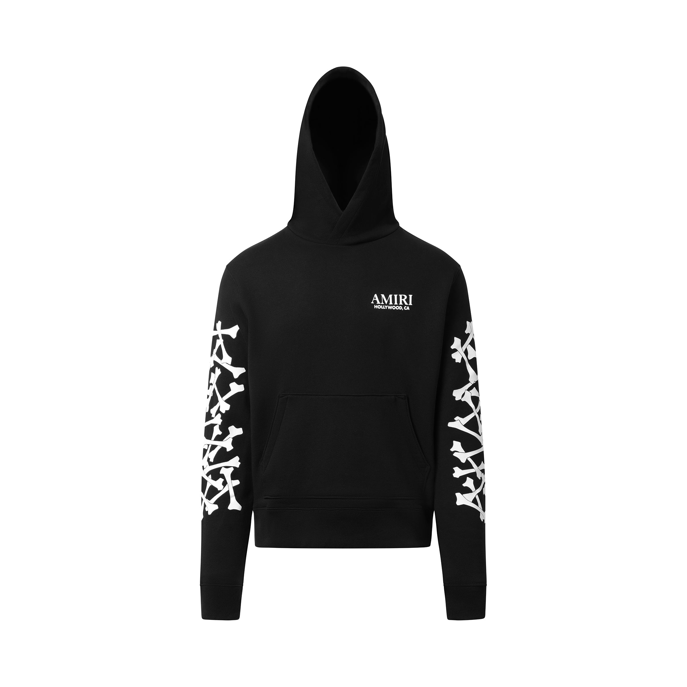 Bones Stacked Hoodie in Black - 2