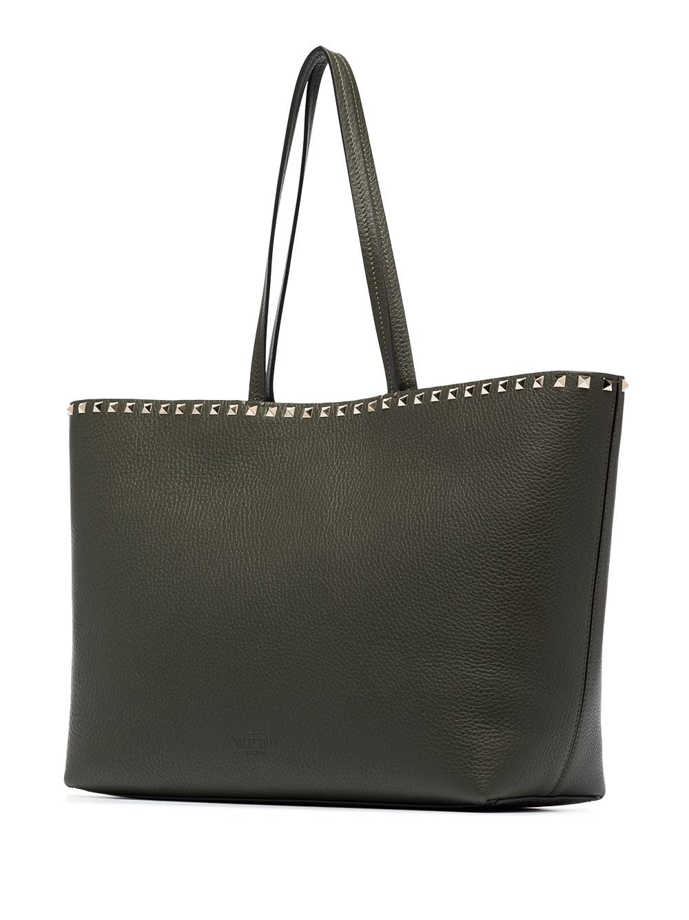 Rockstud leather tote bag - 3