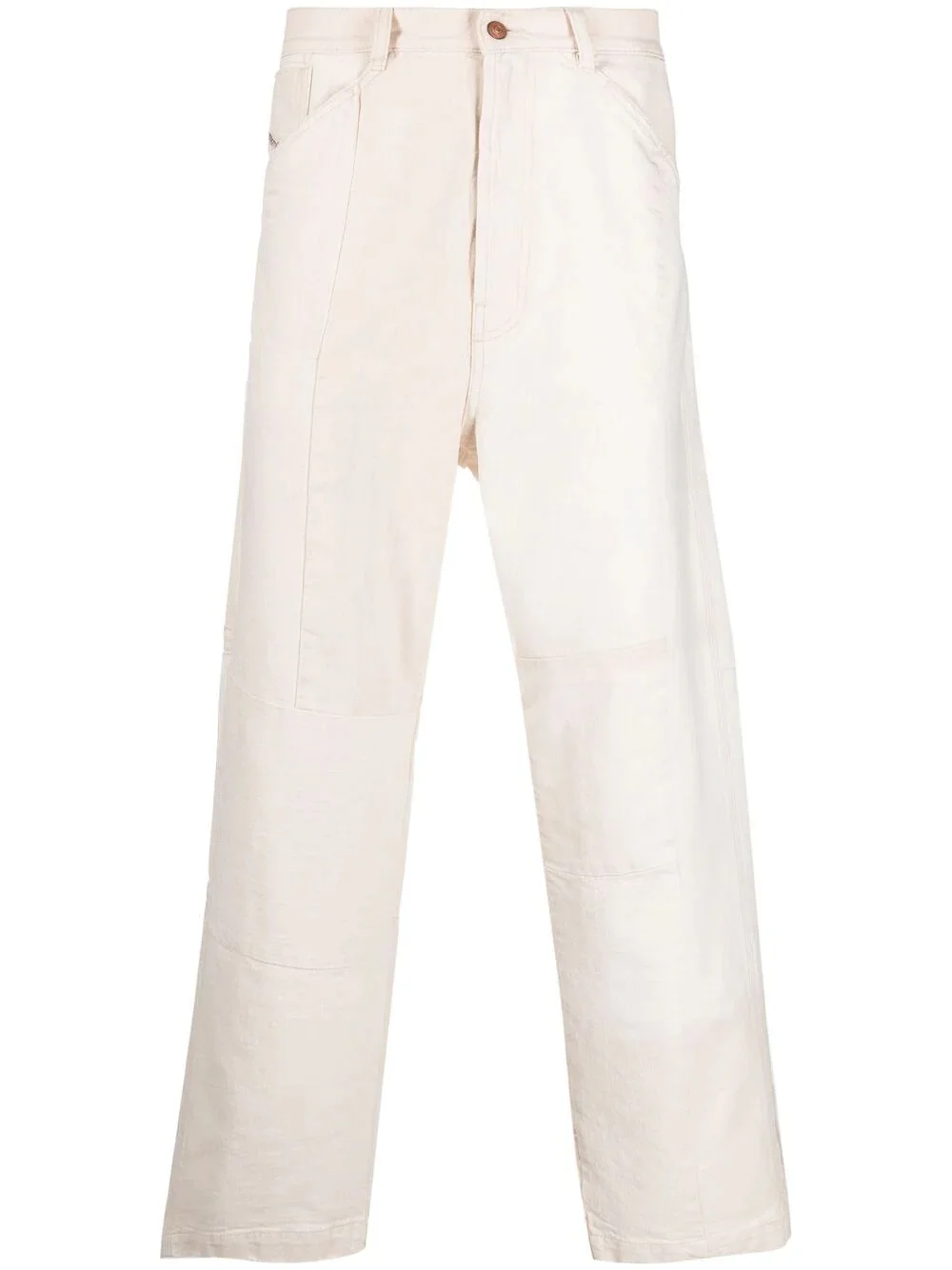 straight-leg panelled jeans - 1