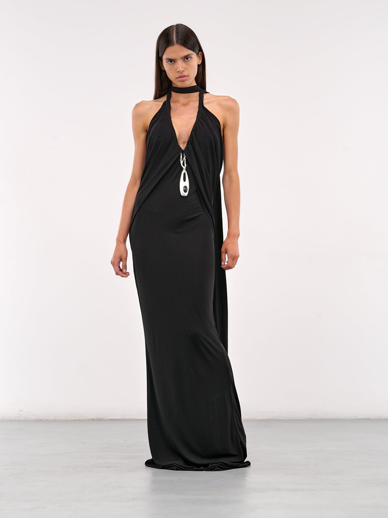 CHRISTOPHER ESBER Lavalliere Draped Halter Dress outlook