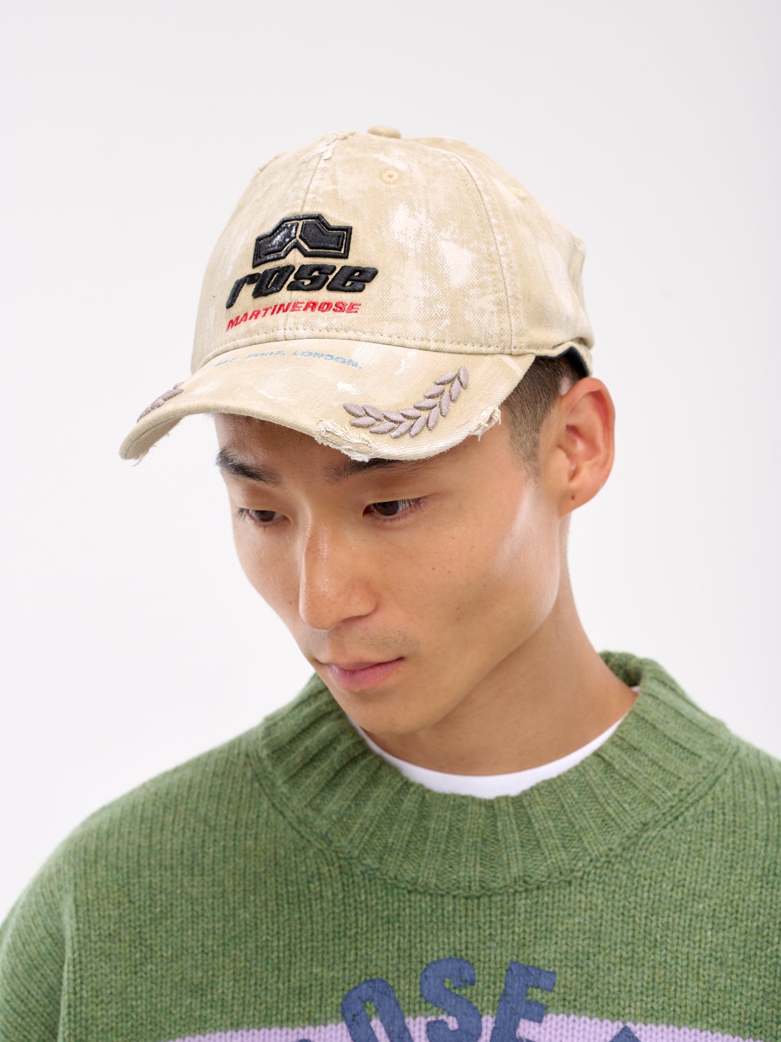 帽子 martine rose Uptempo Rolled Cap Martine Rose ROLLED BACK CAP - WHITE | Garmentory