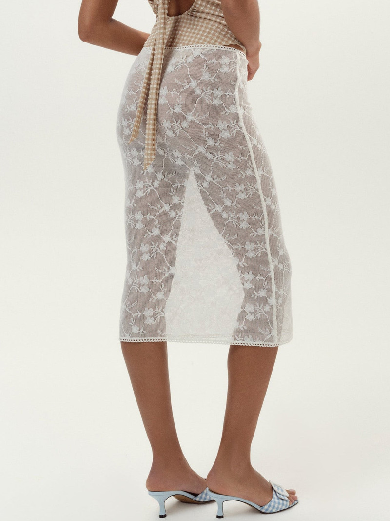 For Love & Lemons Betty Bouquet Coverup Midi Skirt outlook