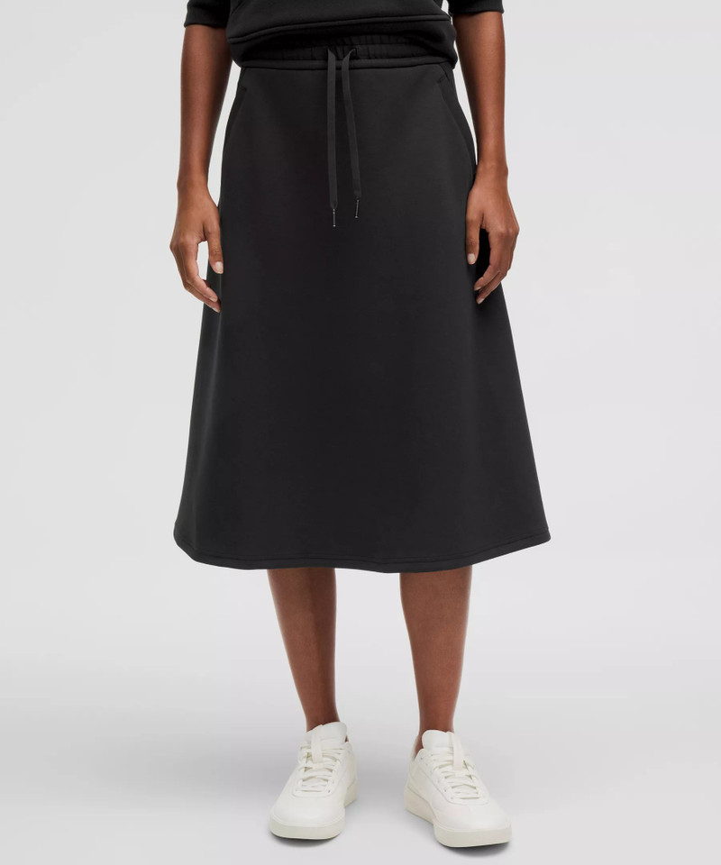 Modal-Blend High-Rise A-Line Midi Skirt 1
