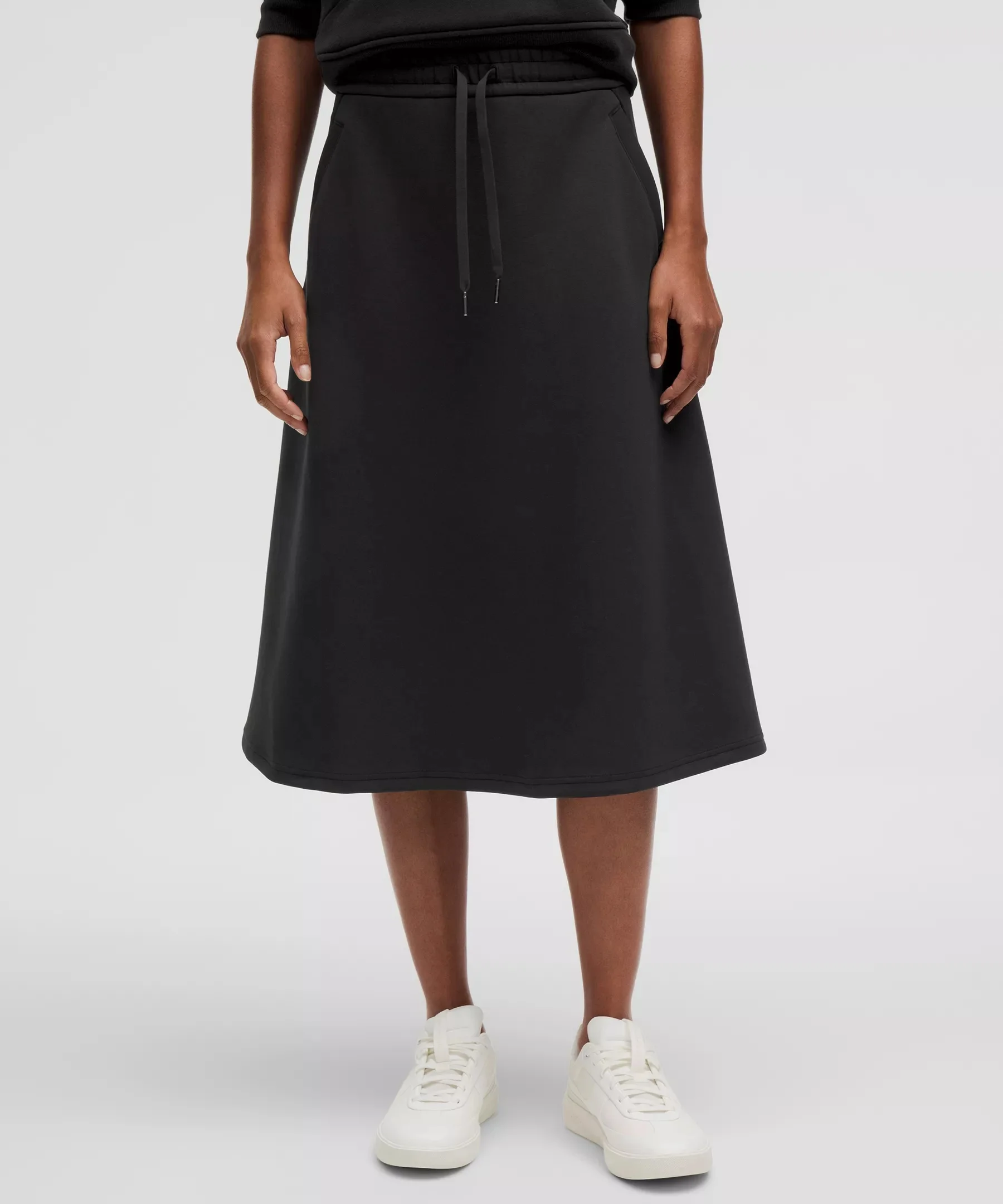 Modal-Blend High-Rise A-Line Midi Skirt - 1