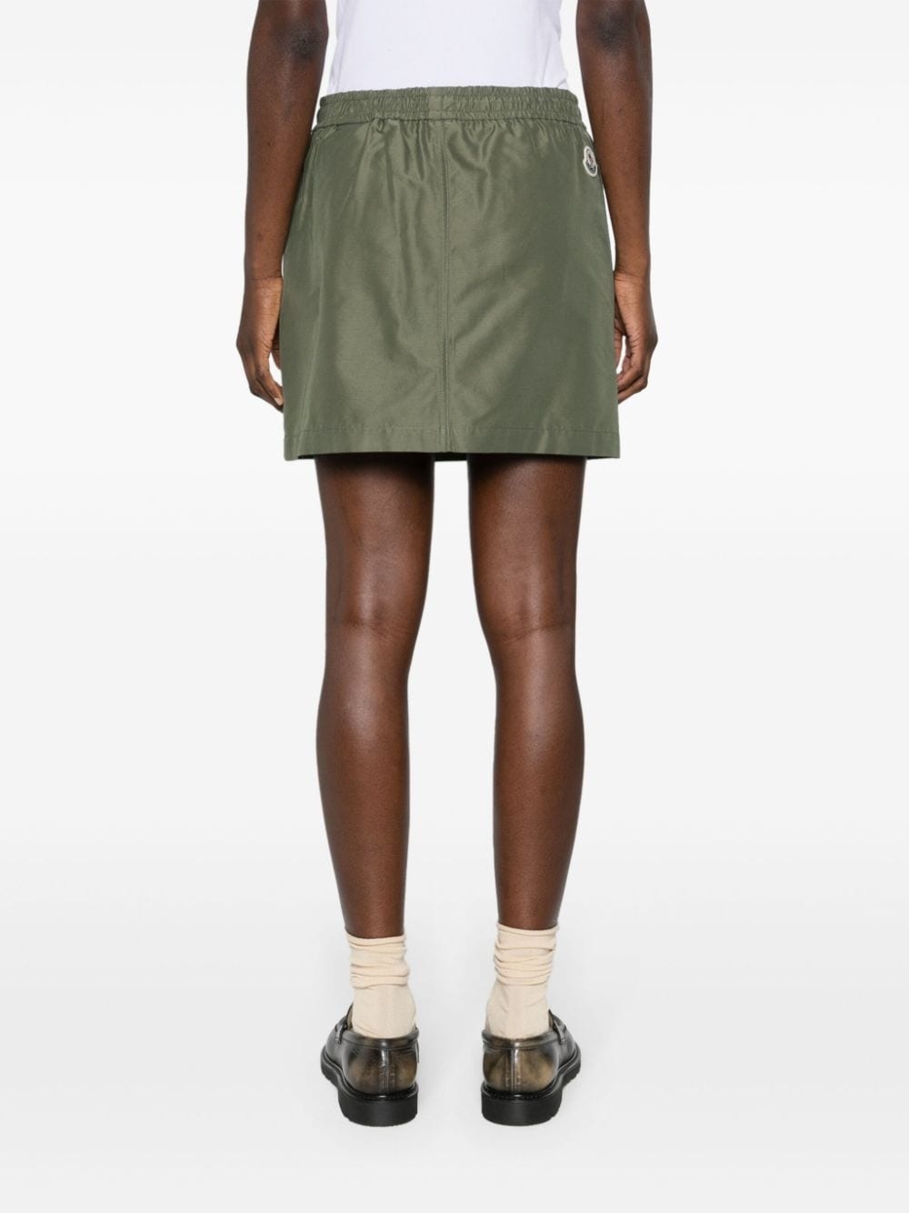 elasticated-waist cargo miniskirt - 4