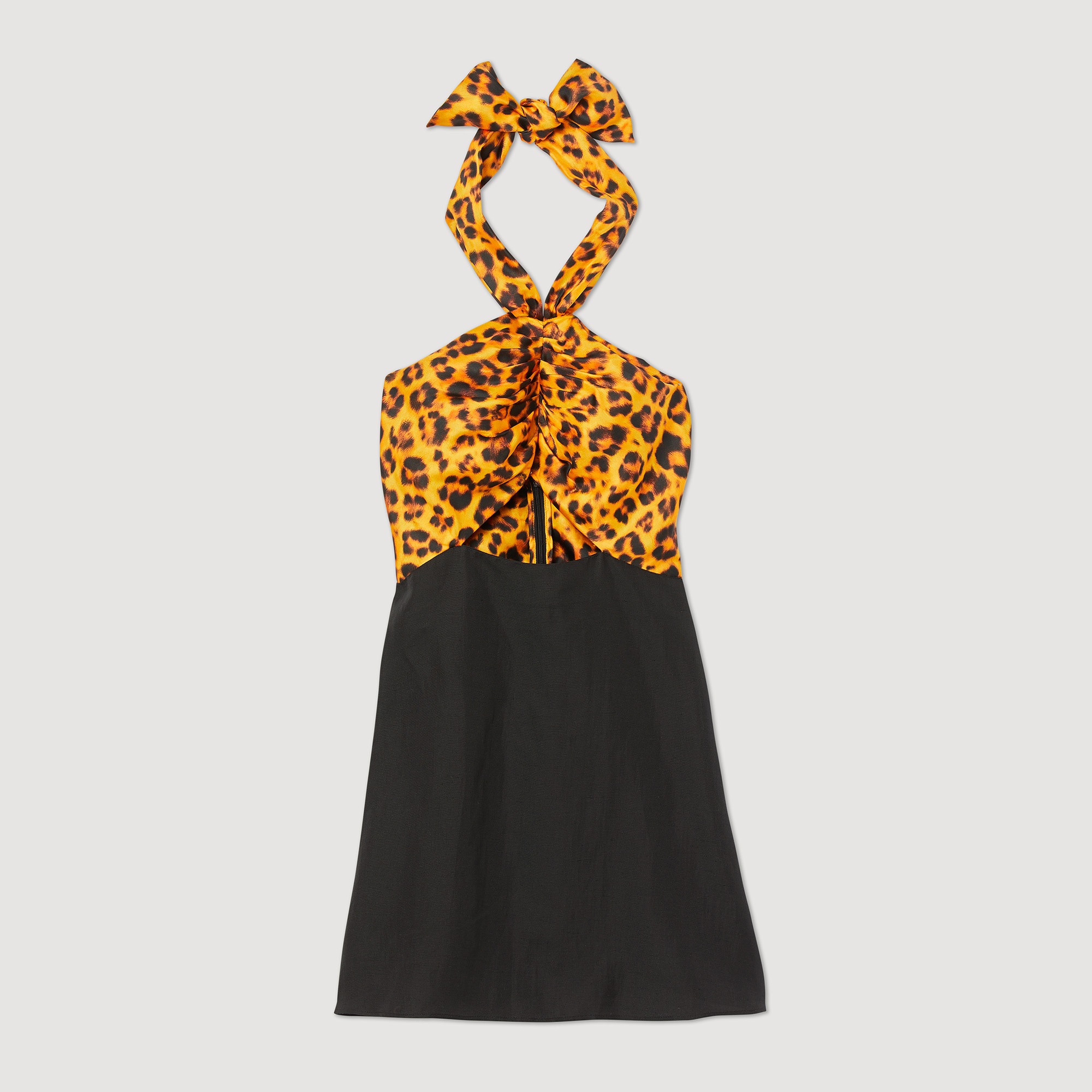 Short leopard dress - 1