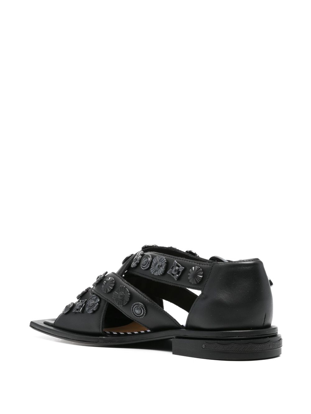 cross-strap sandals - 3