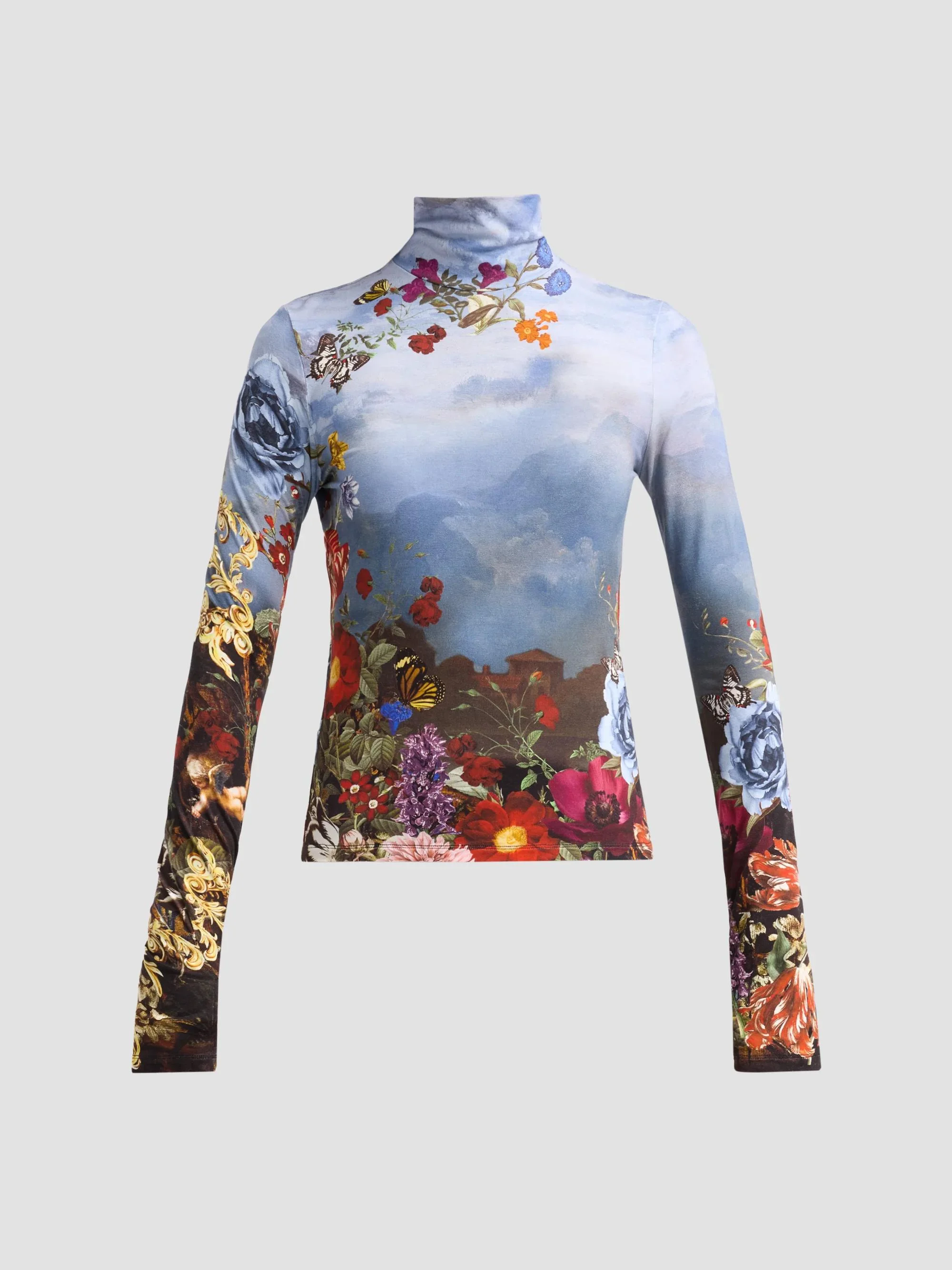 Women's Delaina Printed Turtleneck Top - Alpine Dawn - 1