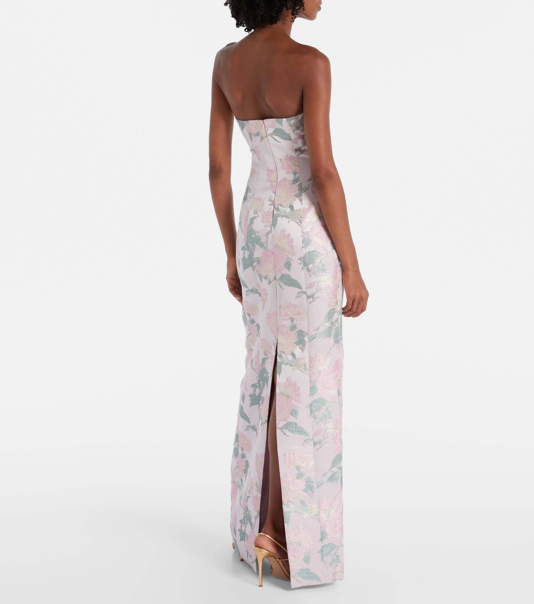 Odessa floral brocade corset gown - 3