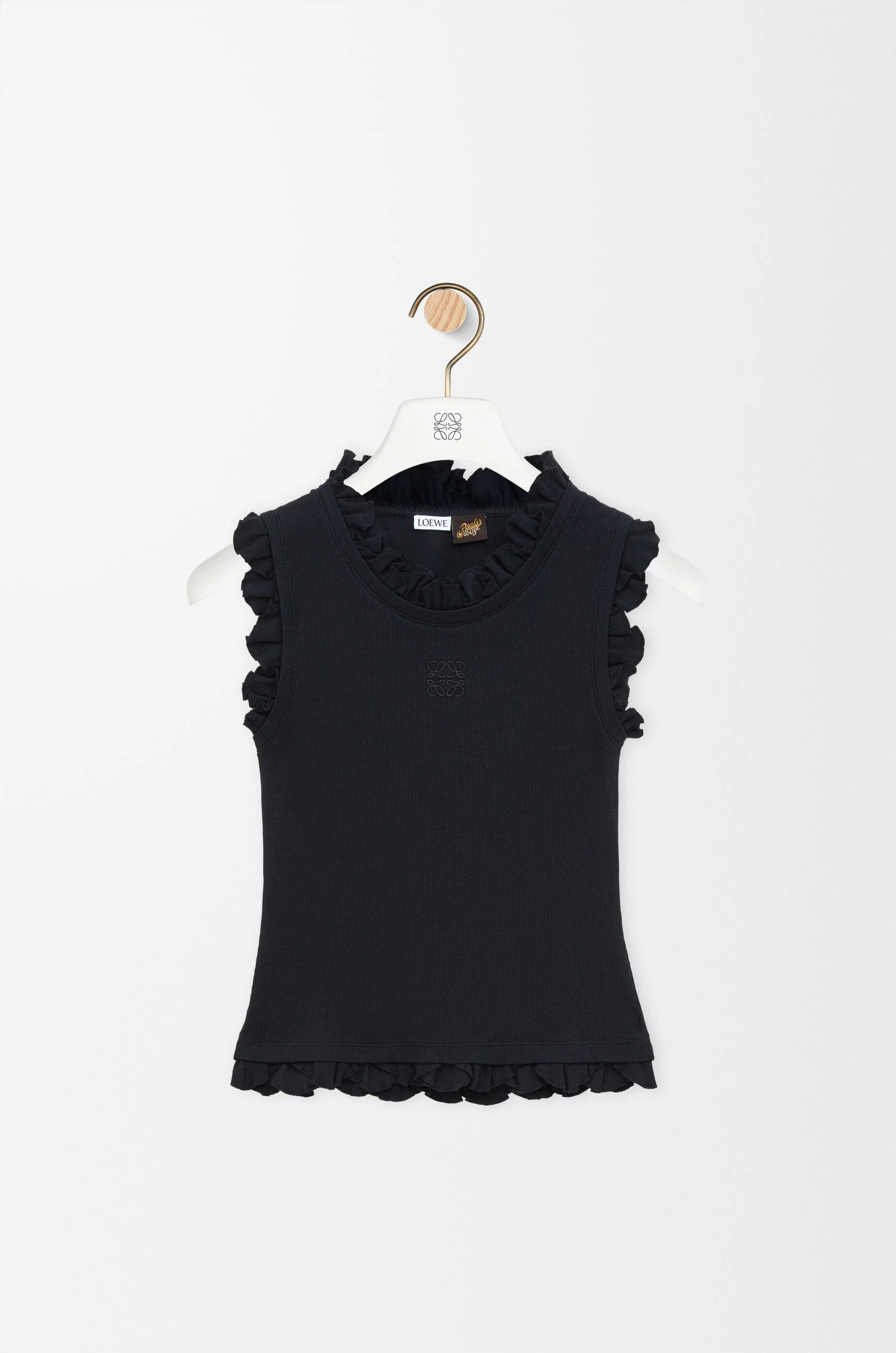 Tank top in stretch cotton - 1