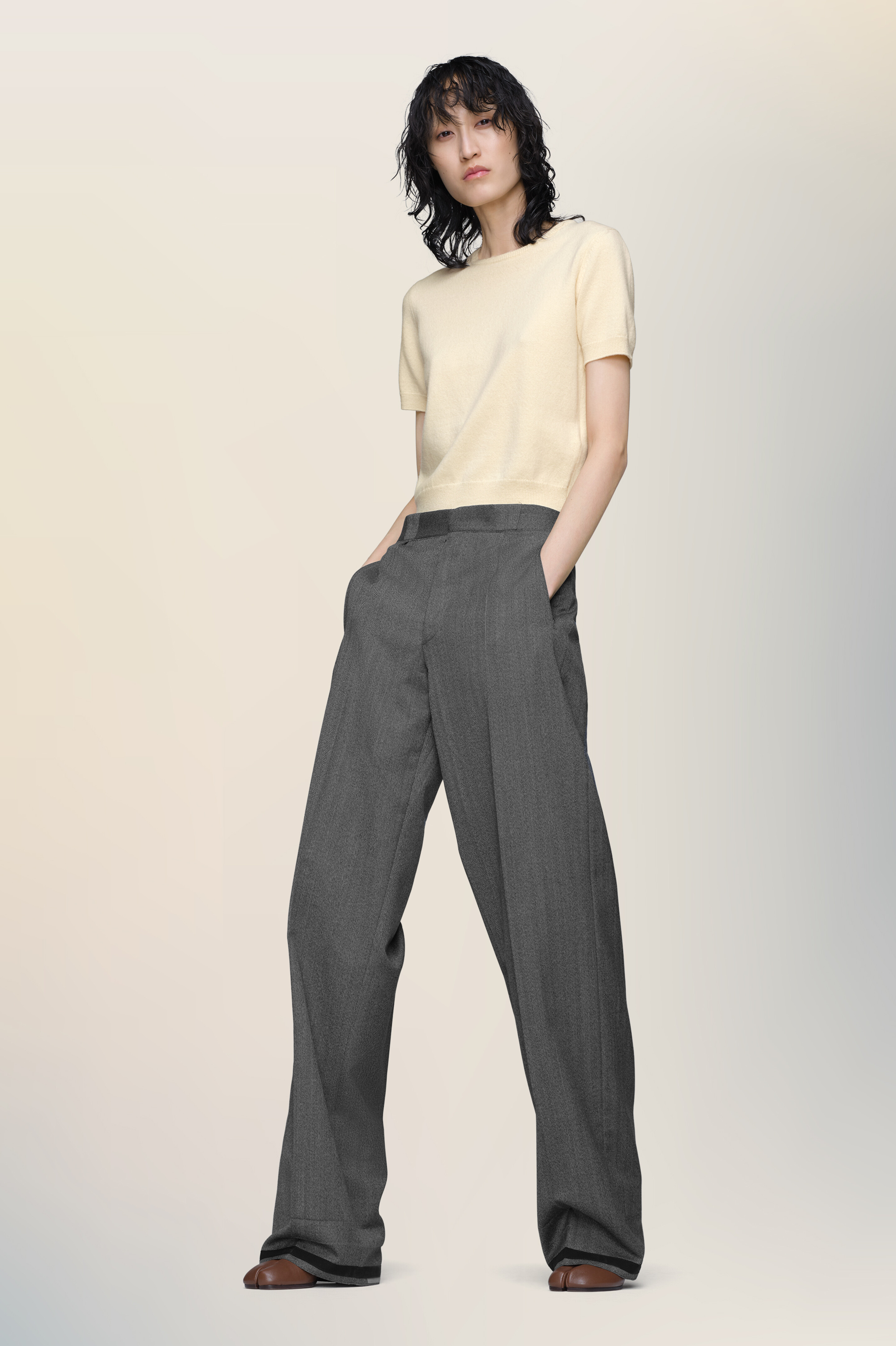 Tailored wool trousers - 1