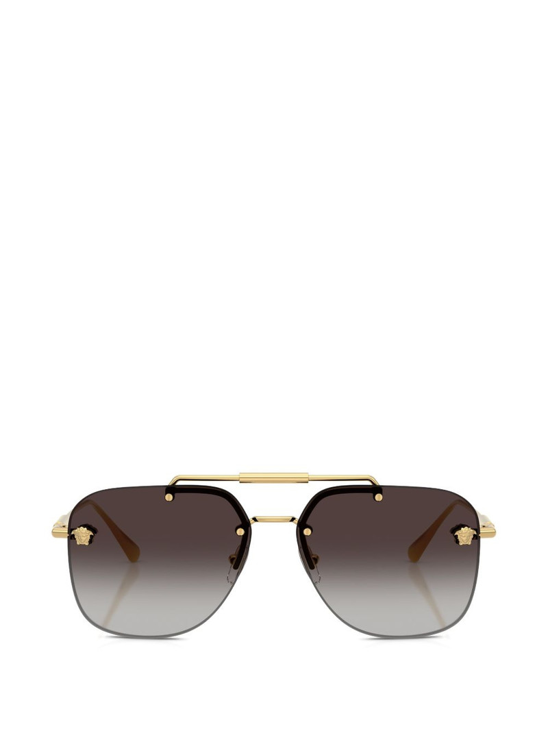 geometric-frame sunglasses 1