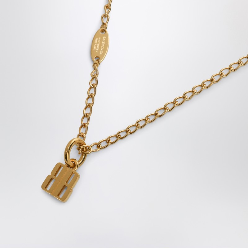 Balenciaga Nano Necklace In Gold Brass Women - 2
