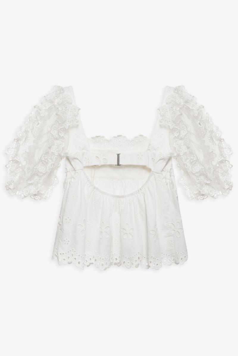 For Love & Lemons Daisy Eyelet Top outlook