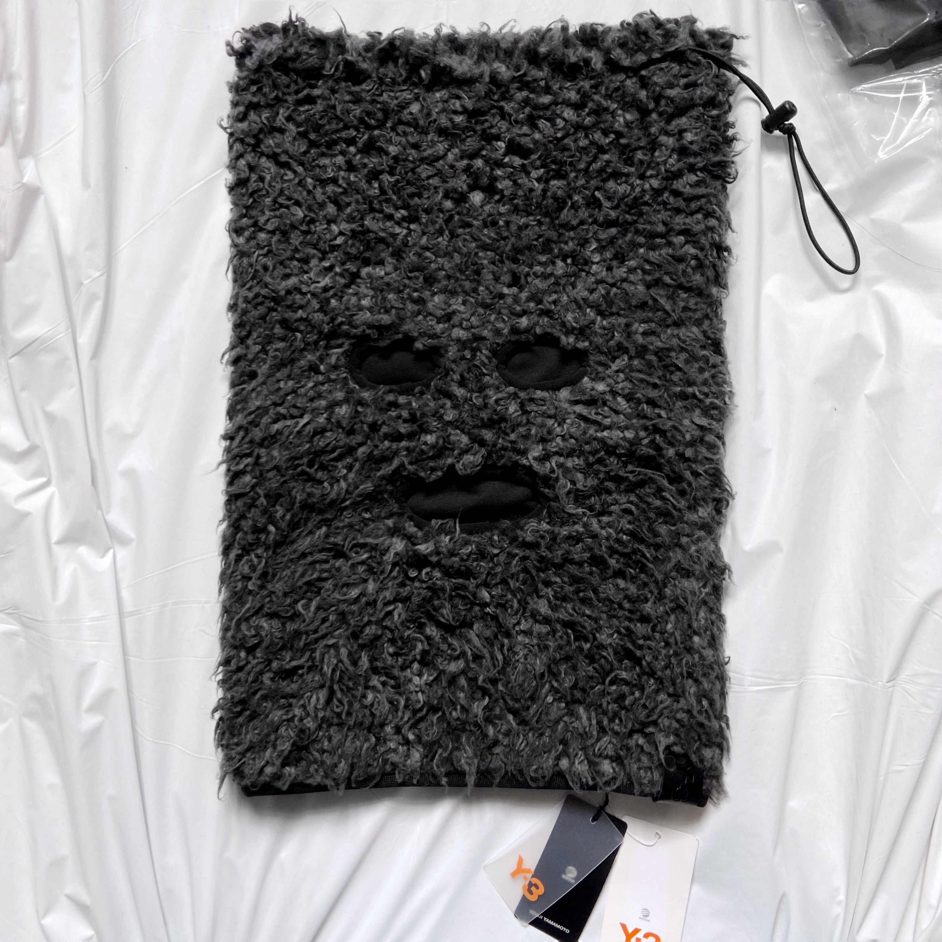 Y-3 Fall 2014 Yohji Yamamoto X Adidas Fur Balaclava Neckwarmer - 6