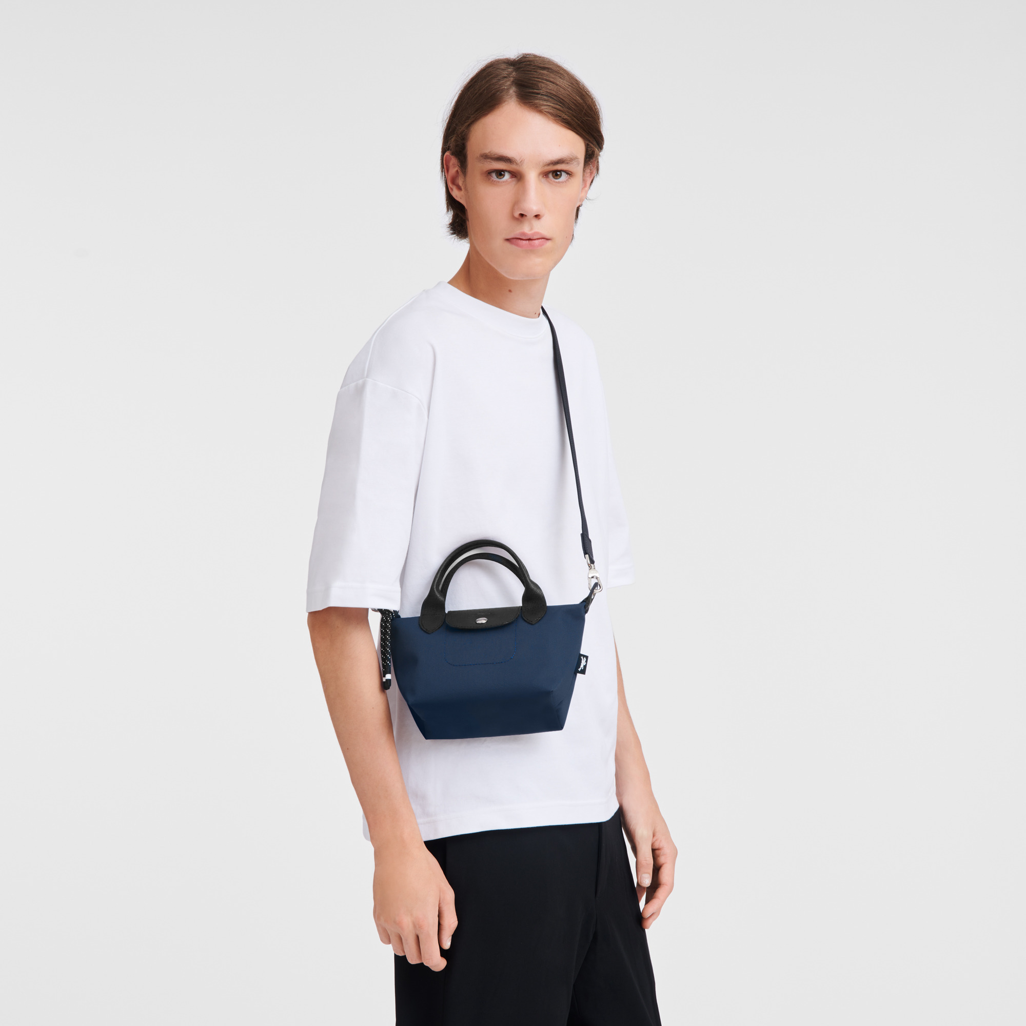 Le Pliage Energy XS Handbag Navy - Recycled canvas - 2