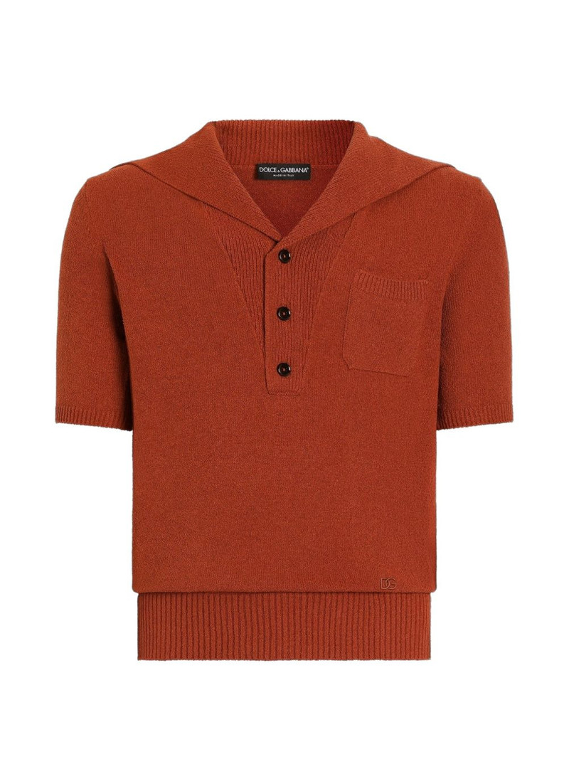 smooth-knit polo shirt 1