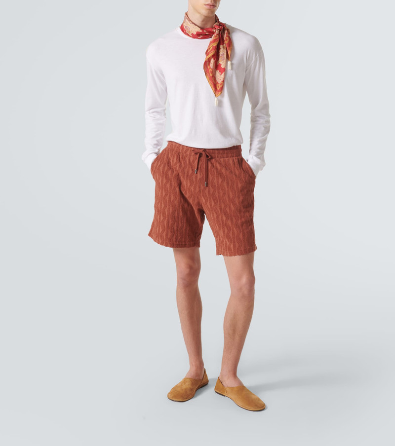 FRESCOBOL CARIOCA Augusto cotton terry jacquard shorts outlook