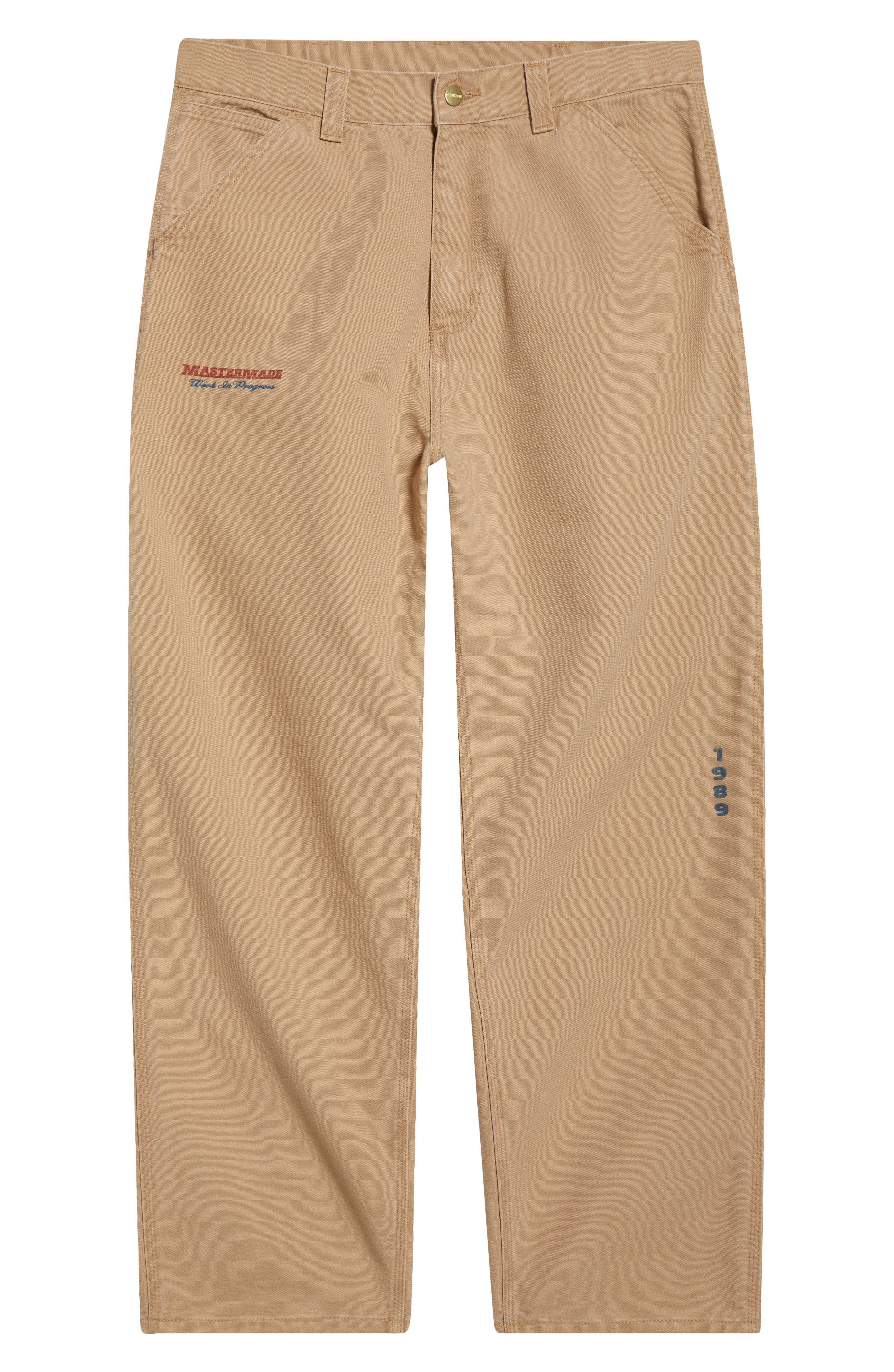 Carhartt Work In Progress OG Single Knit Loose Organic Cotton Canvas Pants in Dusty H Brown at Nords - 5