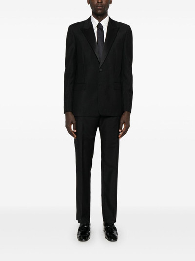 GUCCI satin-trim suit outlook